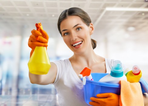 Local cleaners working in an Ilford property